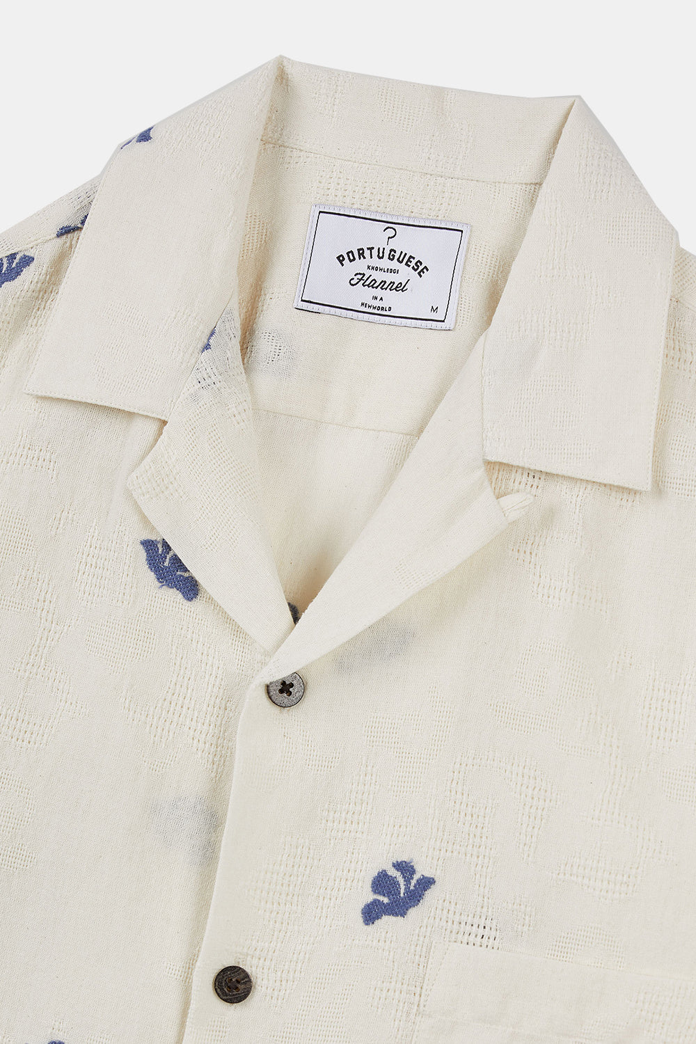 Portuguese Flannel Philly Shirt (Cream/Blue) | Number Six