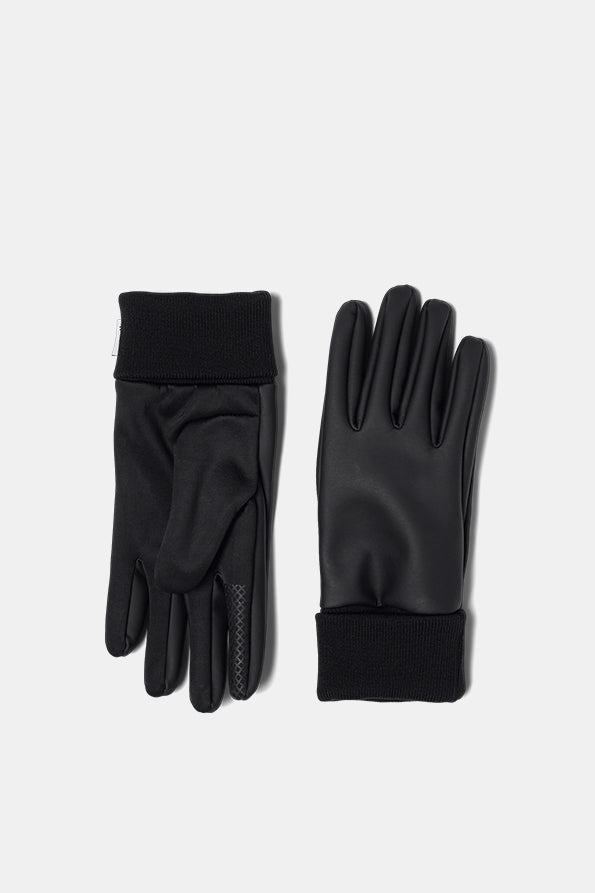 Rains Fleece Lined Touchscreen Tipped Gloves (Black)