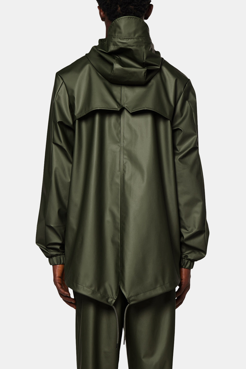 Rains Waterproof Fishtail Jacket (Evergreen) | Number Six