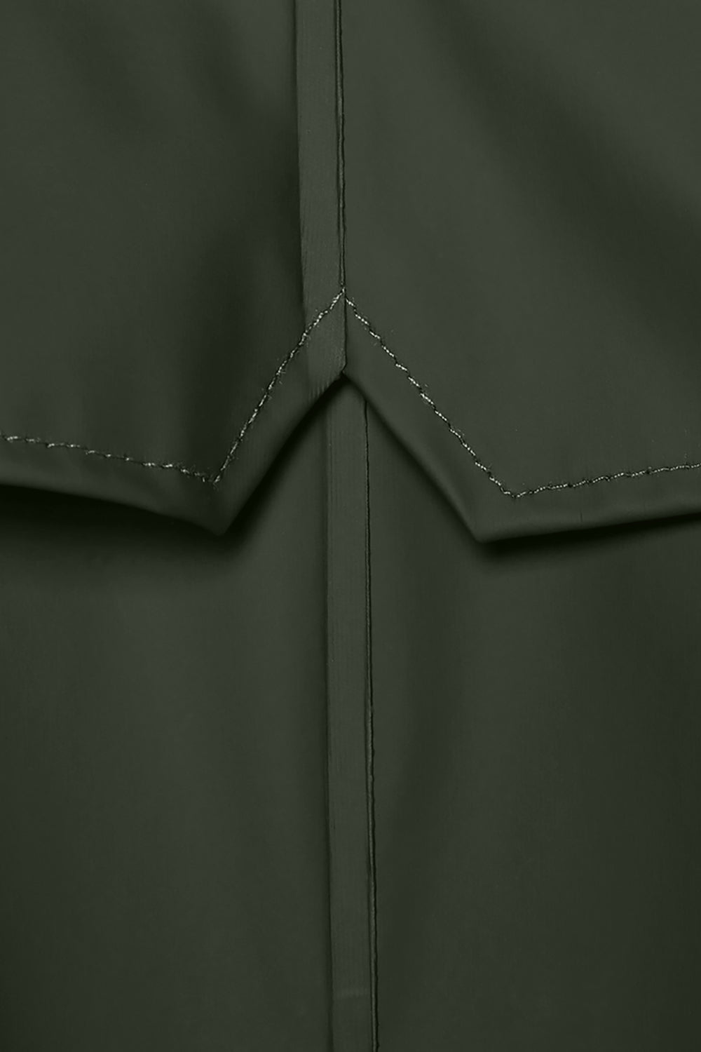 Rains Long Jacket (Green) | Number Six