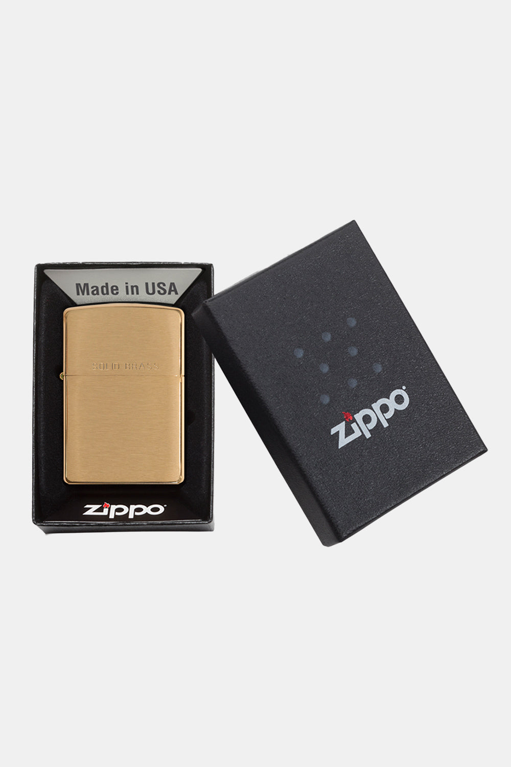 Zippo Classic Lighter (Brushed Brass)
