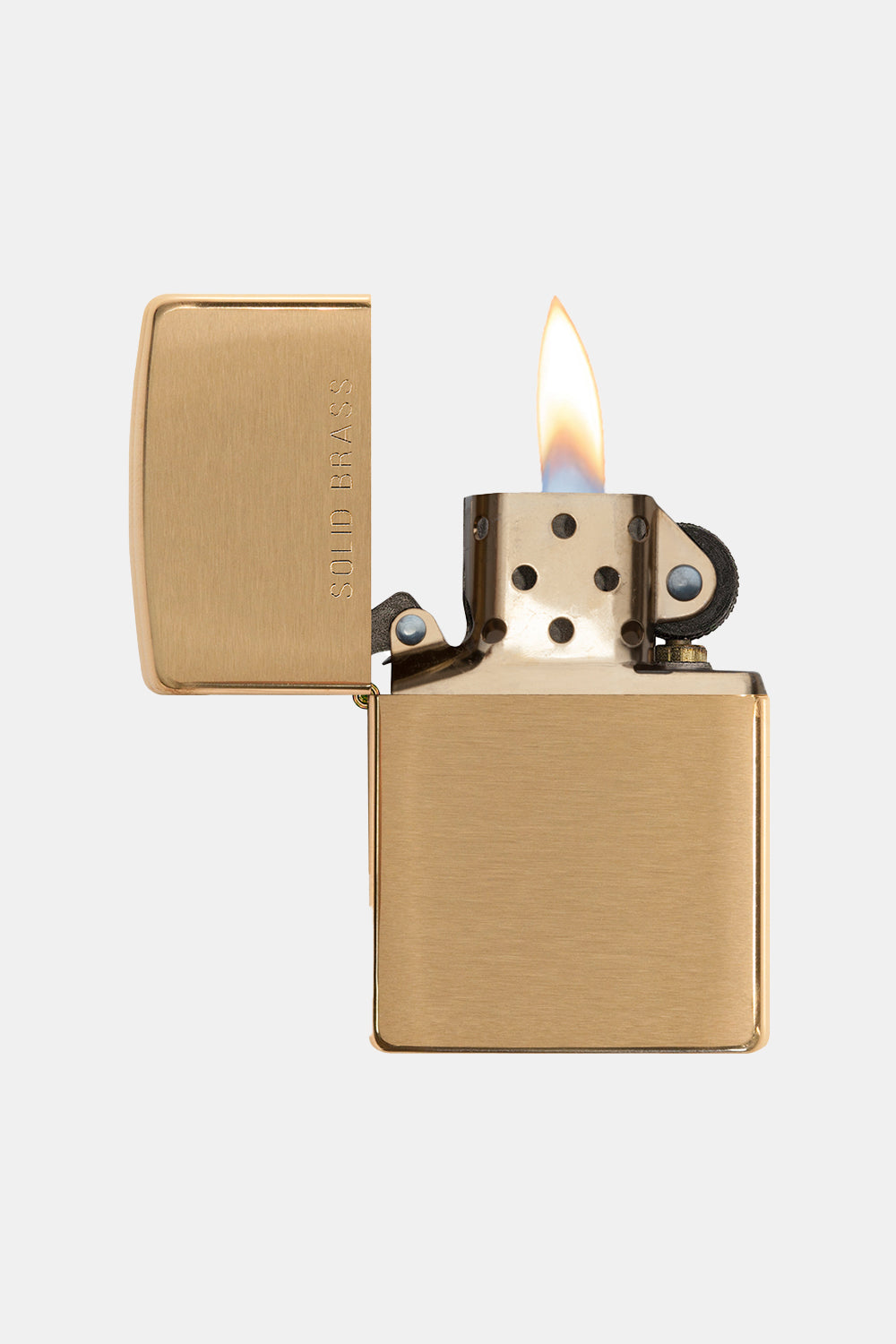 Zippo Classic Lighter (Brushed Brass) | Number Six